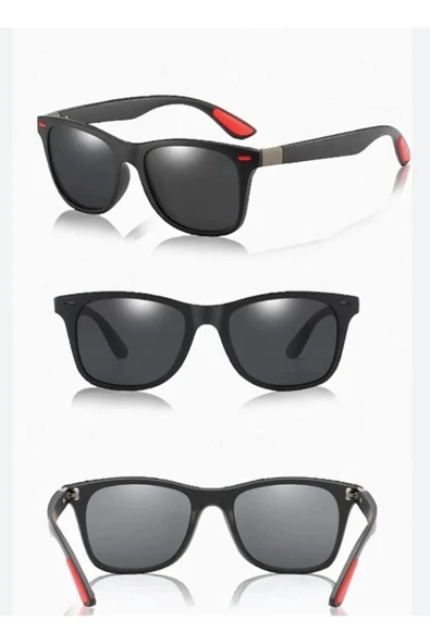 Wayfarer Kırmızı lı Unisex Güneş Gözlüğü - 2