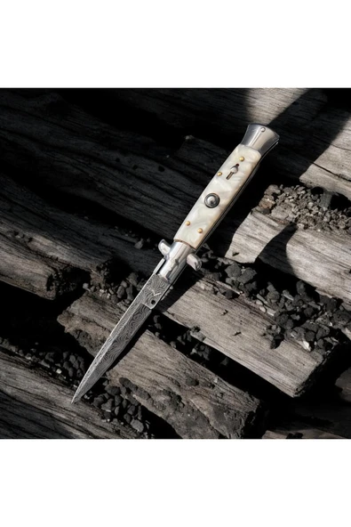 Italyan Stilletto Damasgus Akc Çakı ürün görseli