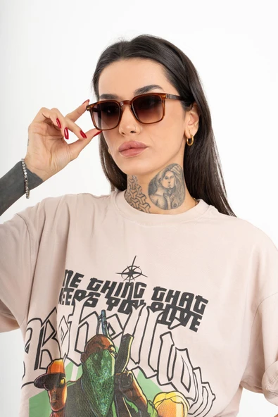 Cateye Kare Cris Model Unisex Güneş Gözlüğü UV400 - RG23043