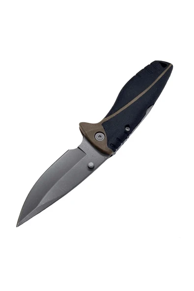 Özel Kamp Çakı Paslanmaz Çelik Bileylemeli - 21 Cm - Resim 2