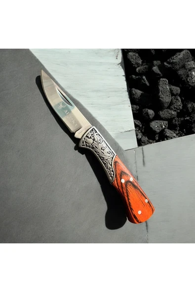 Ahşap İşleme li Kılıflı Çelik Çakı - Resim 5