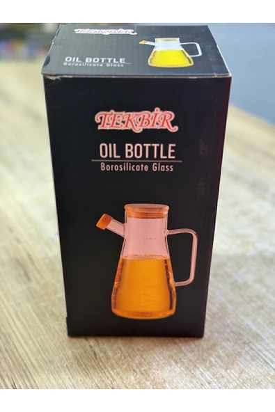 Miraçer Borosilikat Bambu Vakum Kapaklı Sürahi Yağlık Sirkelik 1000 ml - 2