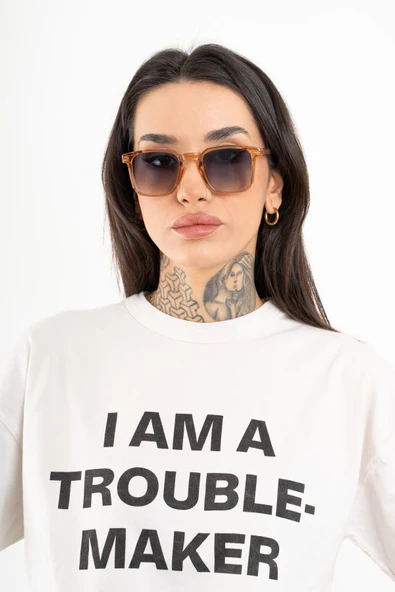 Cateye Kare Cris Model Unisex Güneş Gözlüğü UV400 - RG23043 - 3