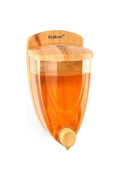 Flosoft Flora Sıvı Sabunluk Dispenseri Ahşap Desen 650 ml