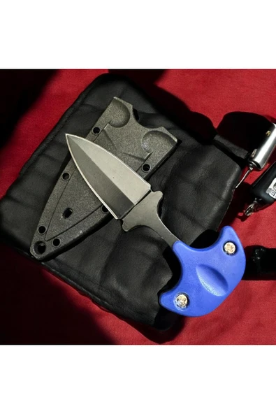 Ayı Dişi Kolye Çelik Çakı