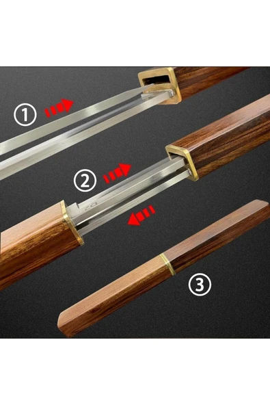 Çiftli Japon Bıçağı D2 Çelik - 2