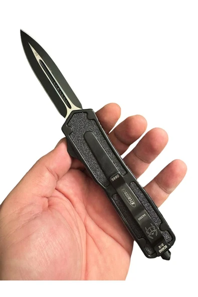 Microtech Kurt Kabartmalı Çelik Çakı - Resim 3