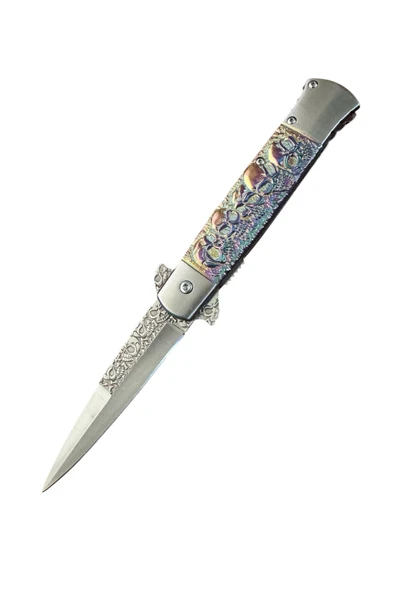 Kuru Kafa Kabartmalı Çelik Çakı - 2