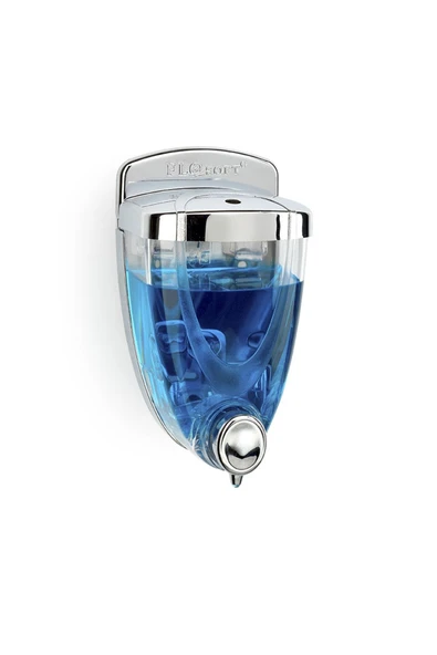 Flosoft Beyaz 350 ml Krom Görünümlü Sıvı Sabunluk Krom