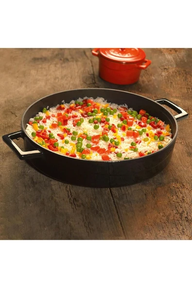 Lava Döküm Yuvarlak Derin Ve Sığ 5 Parça Tencere Seti - 5