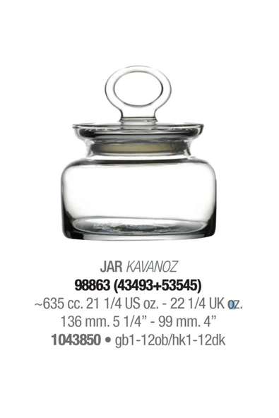 Paşabahçe 98863 Kavanoz - 2