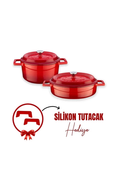 Lava Döküm 2x Trendy Serisi 5 Parça Tencere Seti