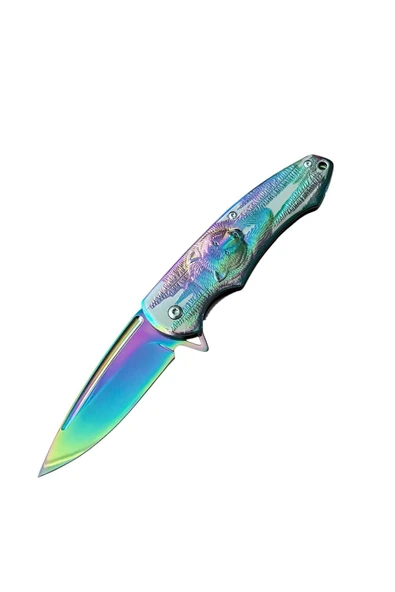 Rainbow Kurt Kabartmalı Çelik Çakı ürün görseli