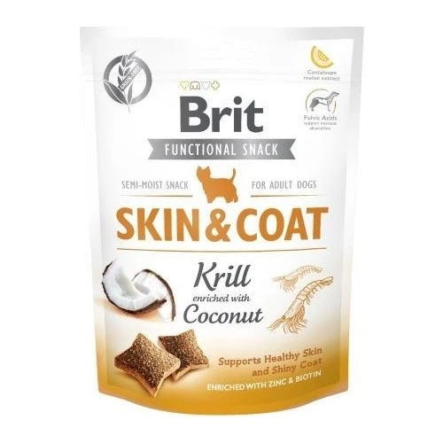 Brit Functional Snack Skin&Coat Kril Ve Hindistan Cevizli Köpek Ödül Maması 150 Gr ürün görseli 1