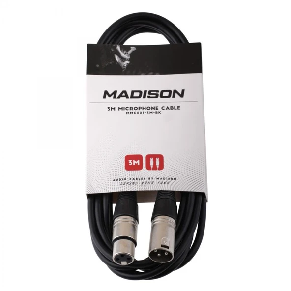 Madison Mikrofon Kablosu 3 Metre- SİYAH - 2