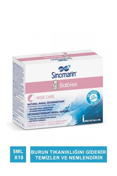 Babies Deniz Suyu Serum Fizyolojik 5 ml X 18 Flakon