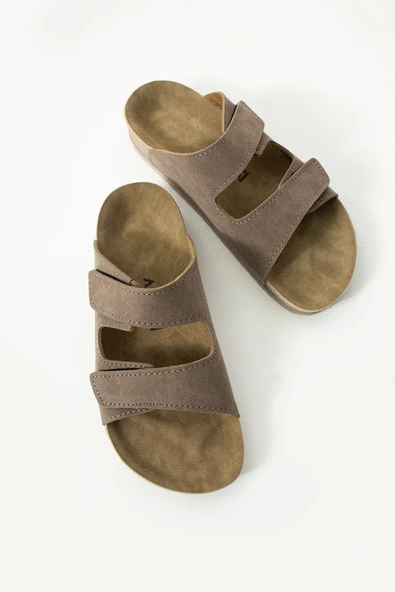 Albishoes Charlie Çift Cırtlı Çift Bantlı Yumuşak Rahat Taban Anatomik Günlük Bantlı Kadın Terlik - 5