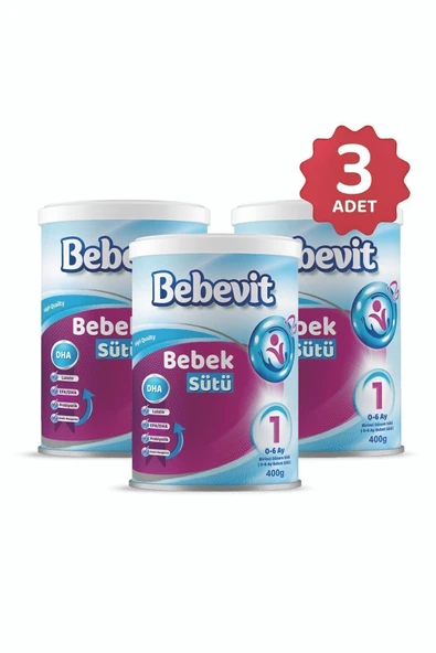 Bebevit 1 Bebek Devam Sütü 400gr X 3 ADET