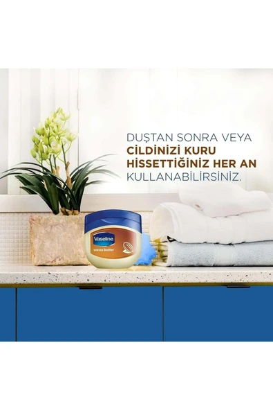 Vaseline Nemlendirici Jel Krem (vazelin) 100ml Cocoa Butter (3 Lü Set) - Resim 2