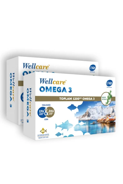 Omega 3 1200mg Balık Yağı 30 Kapsül Avantajlı Fiyatlı 2'li - 1