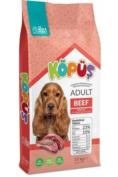 Yetişkin Köpek Maması Biftekli 15 Kg