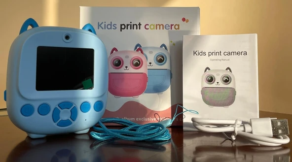 Çocuklar İçin Foto Baskı Yapabilen Dijital Eğlence Kamerası Full HD - 5