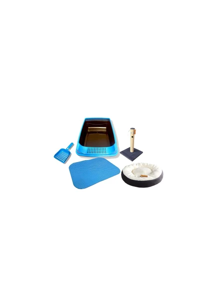 Başlangıç Set Açık Tuvalet,Yatak,Tırmalama,Paspas (Kürek Hediyeli)
