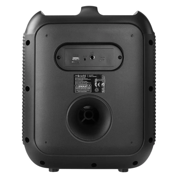 Mikado MD-BT51 BOMBIX 60W BT/USB/TF/TWS Led Işıklı Kafa Mikrofonlu Toplantı-Parti Hoparlörü - 5