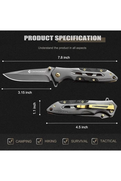 Chongming Gri Efsane Model Çakı 21 Cm - 2