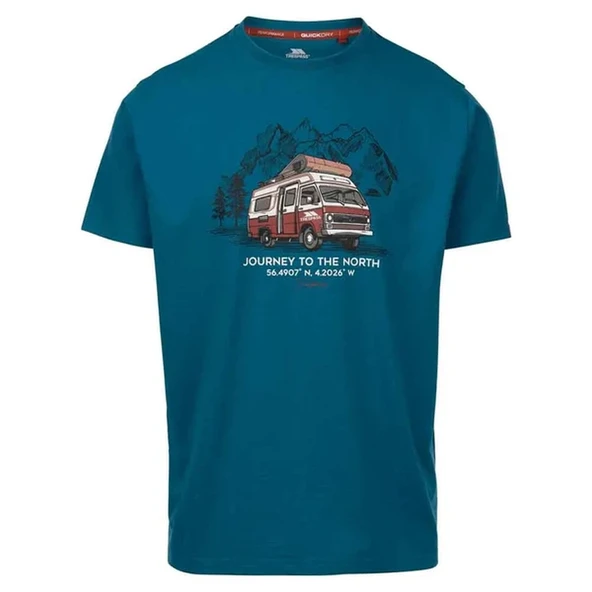 Trespass Tokso Male Casual Printed Mavi Erkek Tişört