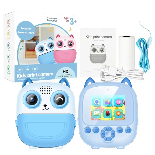 Çocuklar İçin Foto Baskı Yapabilen Dijital Eğlence Kamerası Full HD - 4