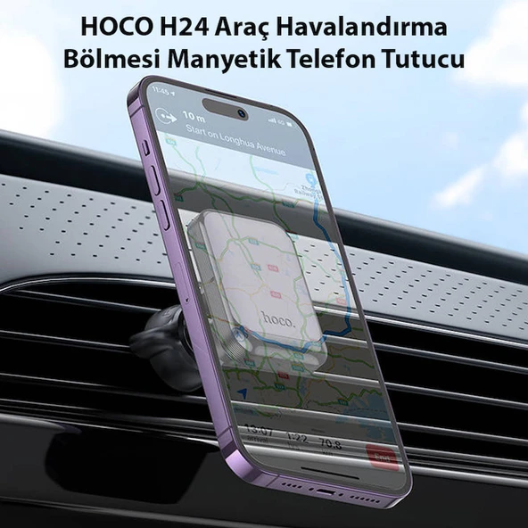 HOCO H24 Araç Havalandırma Bölmesi Manyetik Telefon Tutucu - 2
