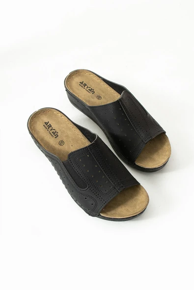 Albishoes Nova Anatomik Hafif Rahat Esnek Lastikli Gün Boyu Rahat Kullanım Kadın Terlik Anne Terlik - 4