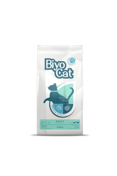 Biyocat Kuzu Etli Yetişkin Kedi Maması 15 kg