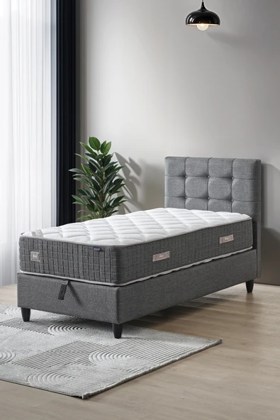 Cennet Yatak Mimoza Tek Kişilik Full Ortopedik Antibakteriyel Paket Yaylı Yatak - 12