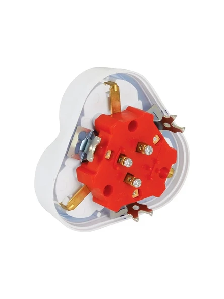 Depa 3'lü Topraklı Golyat Priz Papatya Tasarım Priz Duvar Tipi Çoklayıcı Fiş 16A 250V 3500W - 4