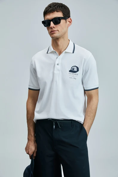 Lufian 111040223 Sandor Smart Polo Yaka Tişort Erkek T-Shirt - Resim 3