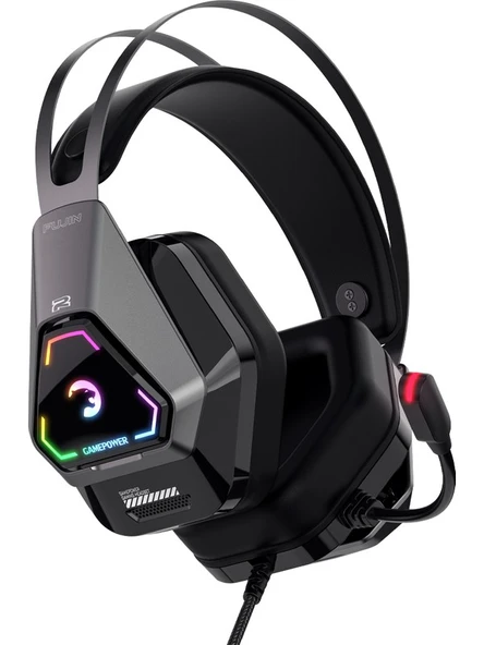 Gamepower Fujin Siyah 7.1 Surround RGB Gaming Kulaklık - 3