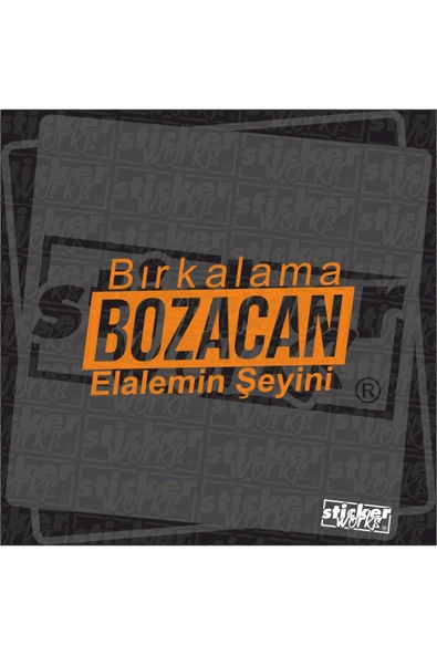 Bırkalama Elalemin Şeyini Sticker - Resim 10