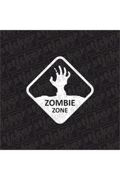 Zombie Zone Sticker
