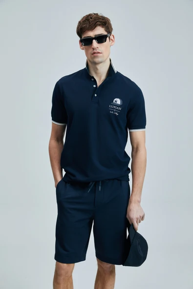 Lufian 111040223 Sandor Smart Polo Yaka Tişort Erkek T-Shirt - 10