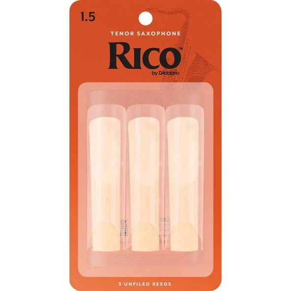 D\'Addario Woodwinds Rico RKA0315 Tenor Saksafon Kamışı (3 lü) No:1,5