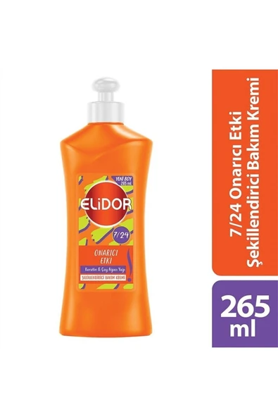 Elidor 7/24 Onarıcı Etki Şekillendirici 265 ml Saç Kremi