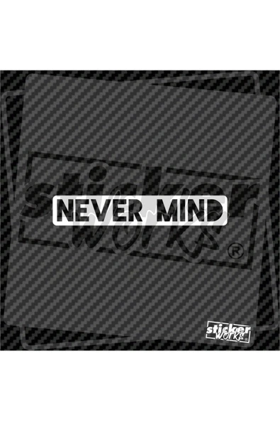 Never Mind Sticker - Resim 7