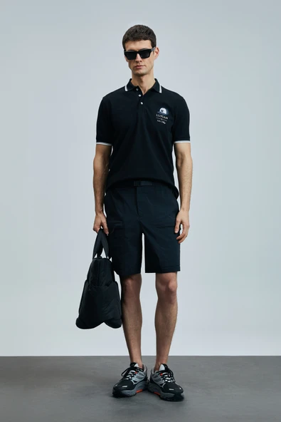 Lufian 111040223 Sandor Smart Polo Yaka Tişort Erkek T-Shirt - Resim 7