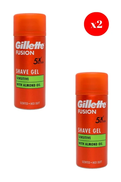 Gillette Fusion5 Ultra Sensitive Traş Jeli 75Ml X2 ADET