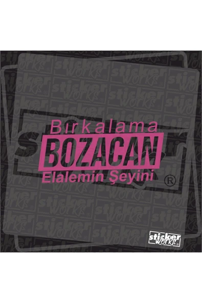 Bırkalama Elalemin Şeyini Sticker - Resim 4