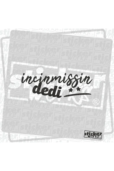 İncinmişsin Dedi Sticker - Resim 4