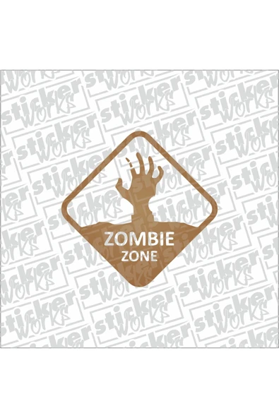 Zombie Zone Sticker - 3