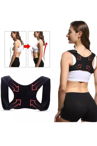 Dik Duruş Korsesi Kadın Kamburluk Sırt Omuz Korse Durmak Için Bayan Erkek Durma Aparatı Kambur Kifoz (EX-105)